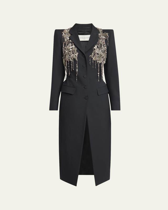 Rilly Long Embellished Coat